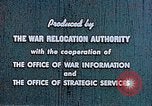 Image of Japanese relocated United States USA, 1944, second 11 stock footage video 65675037154