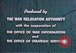 Image of Japanese relocated United States USA, 1944, second 14 stock footage video 65675037154