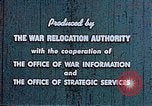 Image of Japanese relocated United States USA, 1944, second 15 stock footage video 65675037154