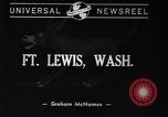 Standbild Krieg Ausbildung auf Maultieren Fort Lewis Washington USA, 1940, aus Sekunde 3 historischem Filmmaterial Videoclip 65675037160