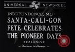 Standbild Santa-Cali-gon Fete feiern Independence Missouri USA, 1940, aus Sekunde 3 historischem Filmmaterial Videoclip 65675037167