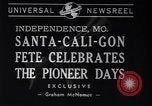 Standbild Santa-Cali-gon Fete feiern Independence Missouri USA, 1940, aus Sekunde 7 historischem Filmmaterial Videoclip 65675037167