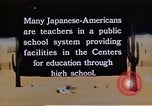 Immagine di Relocation Center la scuola dei bambini United States USA, 1940, secondo 4 filmato di repertorio 65675037173