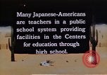 Immagine di Relocation Center la scuola dei bambini United States USA, 1940, secondo 7 filmato di repertorio 65675037173