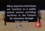 Immagine di Relocation Center la scuola dei bambini United States USA, 1940, secondo 8 filmato di repertorio 65675037173