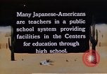 Immagine di Relocation Center la scuola dei bambini United States USA, 1940, secondo 9 filmato di repertorio 65675037173