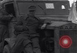 Standbild deutsche militärische Fahrzeuge Neumark Tschechoslowakei, 1945, aus Sekunde 32 historischem Filmmaterial Videoclip 65675037234