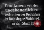 Standbild NS-Konzentrationslager Majdanek Lublin oder auf Befreiung Lublin Polen, 1944, aus Sekunde 10 historischem Filmmaterial Videoclip 65675037236