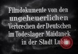 Standbild NS-Konzentrationslager Majdanek Lublin oder auf Befreiung Lublin Polen, 1944, aus Sekunde 12 historischem Filmmaterial Videoclip 65675037236