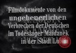 Standbild NS-Konzentrationslager Majdanek Lublin oder auf Befreiung Lublin Polen, 1944, aus Sekunde 13 historischem Filmmaterial Videoclip 65675037236