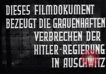 Standbild KZ Auschwitz Auschwitz Polen, 1944, aus Sekunde 15 historischem Filmmaterial Videoclip 65675037238