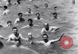 Image of prisoners swimming and playing Pacific theater, 1941, second 10 stock footage video 65675037310