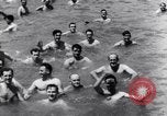 Image of prisoners swimming and playing Pacific theater, 1941, second 11 stock footage video 65675037310
