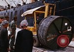 Image of loading of cargo onto a ship Saigon Vietnam, 1966, second 43 stock footage video 65675037333