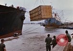 Image of unloading carrier vehicle Saigon Vietnam, 1966, second 19 stock footage video 65675037334