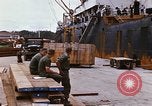 Image of unloading carrier vehicle Saigon Vietnam, 1966, second 56 stock footage video 65675037334