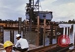 Image of Port construction Saigon Vietnam, 1966, second 7 stock footage video 65675037341