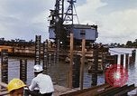 Image of Port construction Saigon Vietnam, 1966, second 10 stock footage video 65675037341