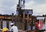 Image of Port construction Saigon Vietnam, 1966, second 11 stock footage video 65675037341