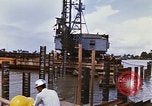 Image of Port construction Saigon Vietnam, 1966, second 12 stock footage video 65675037341