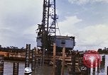 Image of Port construction Saigon Vietnam, 1966, second 17 stock footage video 65675037341
