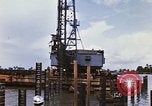 Image of Port construction Saigon Vietnam, 1966, second 23 stock footage video 65675037341