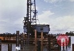 Image of Port construction Saigon Vietnam, 1966, second 27 stock footage video 65675037341