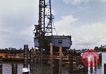 Image of Port construction Saigon Vietnam, 1966, second 28 stock footage video 65675037341