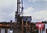 Image of Port construction Saigon Vietnam, 1966, second 29 stock footage video 65675037341