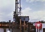 Image of Port construction Saigon Vietnam, 1966, second 33 stock footage video 65675037341