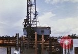 Image of Port construction Saigon Vietnam, 1966, second 34 stock footage video 65675037341