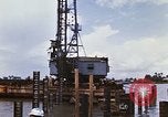 Image of Port construction Saigon Vietnam, 1966, second 36 stock footage video 65675037341