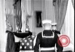 Image of Body of President Kennedy lying in repose in White House Washington DC USA, 1963, second 19 stock footage video 65675037390