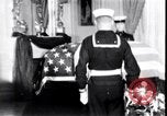 Image of Body of President Kennedy lying in repose in White House Washington DC USA, 1963, second 20 stock footage video 65675037390