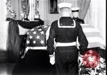 Image of Body of President Kennedy lying in repose in White House Washington DC USA, 1963, second 22 stock footage video 65675037390