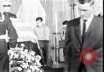 Image of Body of President Kennedy lying in repose in White House Washington DC USA, 1963, second 33 stock footage video 65675037390