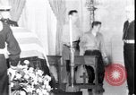 Image of Body of President Kennedy lying in repose in White House Washington DC USA, 1963, second 37 stock footage video 65675037390