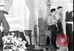 Image of Body of President Kennedy lying in repose in White House Washington DC USA, 1963, second 38 stock footage video 65675037390