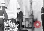Image of Body of President Kennedy lying in repose in White House Washington DC USA, 1963, second 42 stock footage video 65675037390