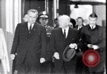 Image of Eisenhower and Johnson meet after Kennedy assassination Washington DC USA, 1963, second 57 stock footage video 65675037391