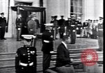 Image of Elected officials visit White House after Kennedy assassination Washington DC USA, 1963, second 39 stock footage video 65675037393