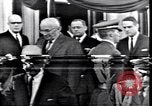 Image of Elected officials visit White House after Kennedy assassination Washington DC USA, 1963, second 56 stock footage video 65675037393
