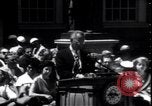 Image of Lyndon Johnson address crowd on Independence Day Philadelphia Pennsylvania USA, 1963, second 4 stock footage video 65675037401