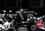 Image of Lyndon Johnson address crowd on Independence Day Philadelphia Pennsylvania USA, 1963, second 12 stock footage video 65675037401
