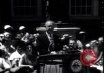 Image of Lyndon Johnson address crowd on Independence Day Philadelphia Pennsylvania USA, 1963, second 20 stock footage video 65675037401