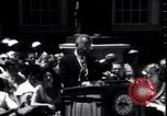 Image of Lyndon Johnson address crowd on Independence Day Philadelphia Pennsylvania USA, 1963, second 21 stock footage video 65675037401