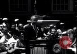 Image of Lyndon Johnson address crowd on Independence Day Philadelphia Pennsylvania USA, 1963, second 27 stock footage video 65675037401