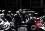 Image of Lyndon Johnson address crowd on Independence Day Philadelphia Pennsylvania USA, 1963, second 28 stock footage video 65675037401