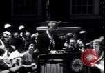 Image of Lyndon Johnson address crowd on Independence Day Philadelphia Pennsylvania USA, 1963, second 30 stock footage video 65675037401