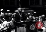 Image of Lyndon Johnson address crowd on Independence Day Philadelphia Pennsylvania USA, 1963, second 33 stock footage video 65675037401